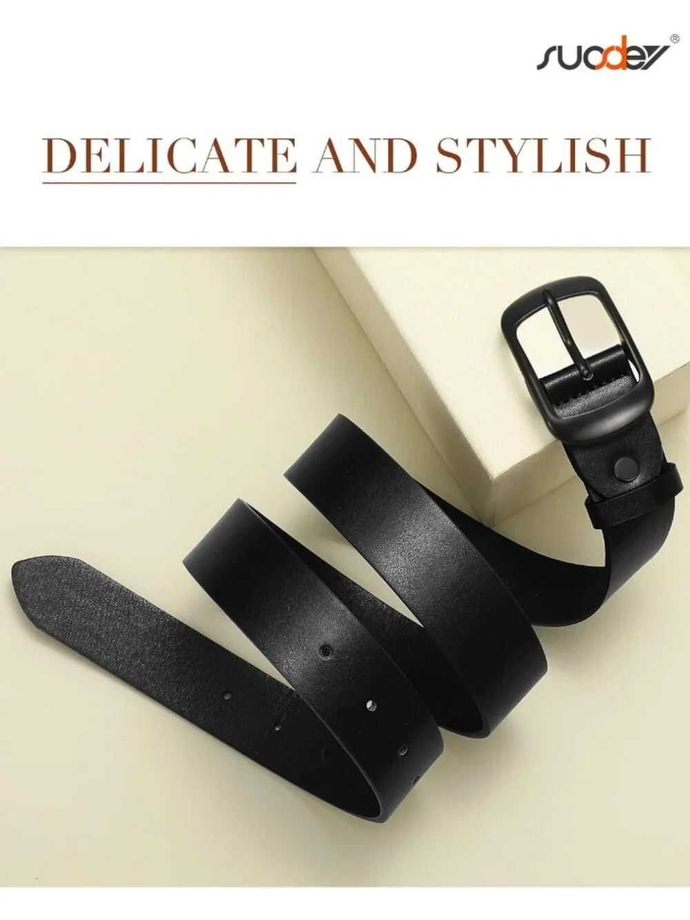 Stylish Women's Leather Waist Belt for Jeans & Dresses, Elegant 1.3